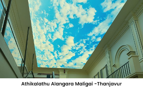 Athikalathu Alangara Maligai Thanjavur stretch ceiling
