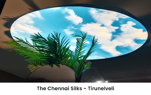 The Chennai Silks Tirunelveli stretch ceiling