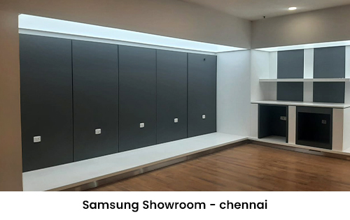 Samsung Showroom Chennai stretch ceiling