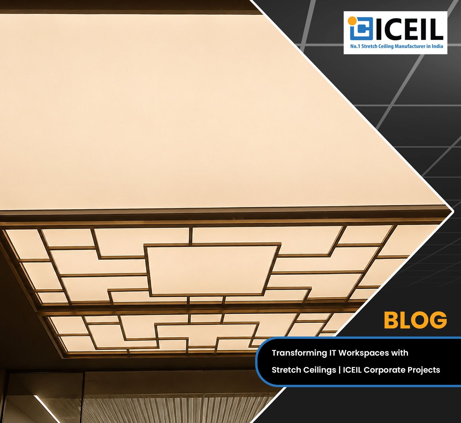 Transforming IT Workspaces with Stretch Ceilings | ICEIL Corporate Projects